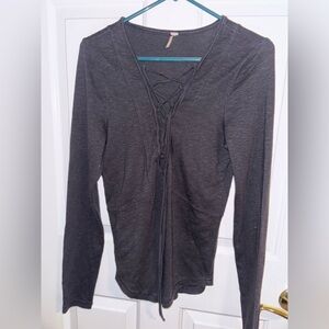 Free People Black Sweater